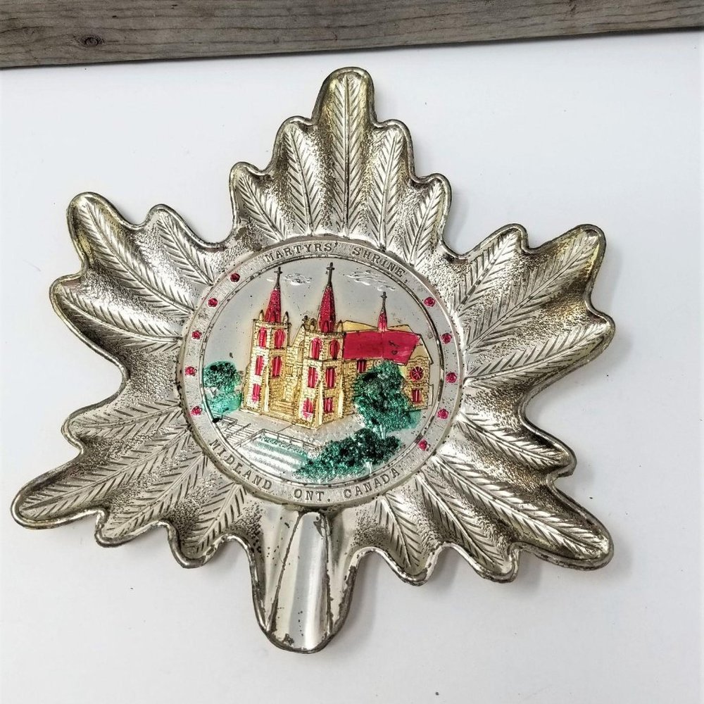 Vintage Souvenir Metal Ashtray Martyrs Shrine Cana